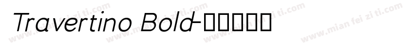 Travertino Bold字体转换